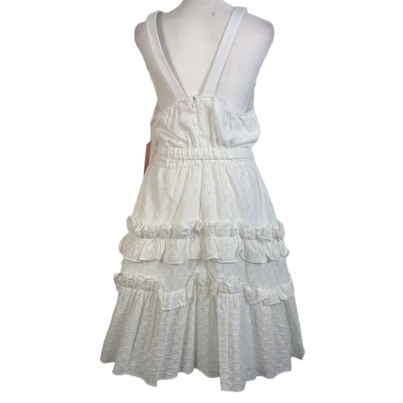 LDT Celia White Eyelet Tiered Mini Dress- NWT - Picture 10 of 15